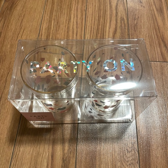 🆕 ban.do Party On Cocktail Tumbler Cups in Colourful Confetti BNIB - Picture 3 of 6
